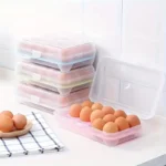15 Frame Egg Box Egg Preservation Storage Box Portable Egg Holder Box With Lid - Image 2