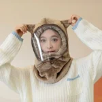 Winter face hoody Women Ear Cap Lightweight Full Protection Thick Cap - Image 2