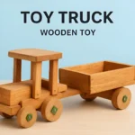 Premium Wooden Toy Tractor with Detachable Trolley – Best Eco-Friendly Handmade Toy for Kids