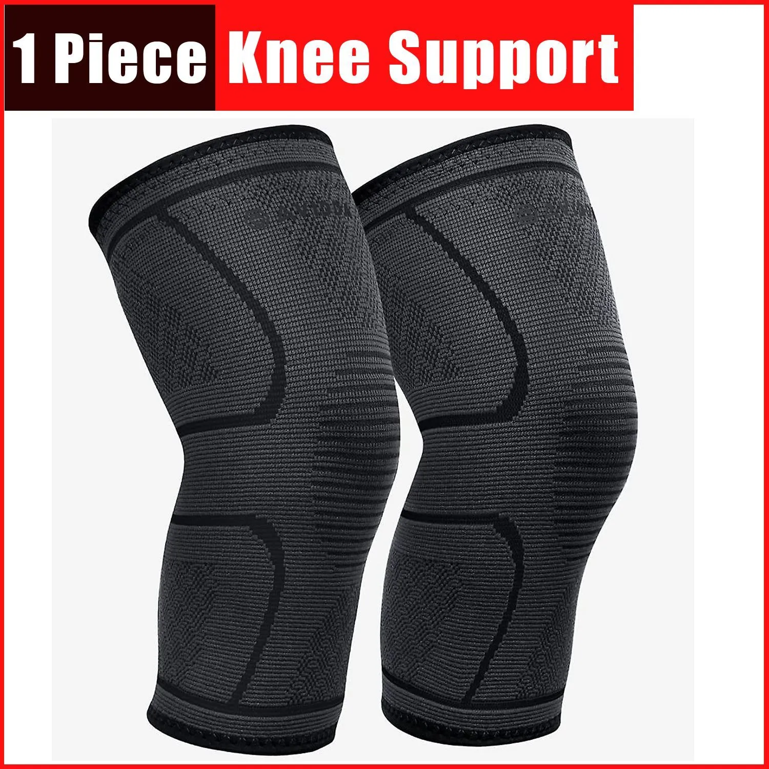 YTJRTYJGH 1 PIECE - Knee Support Compression Sleeve Knee Pad, Arthritis Wrap Pad, ACL, Running, Pain Relief, BEST Injury Recovery, - Image 1