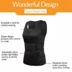Men Body Shaper Fitness Neoprene Sauna Vest Waist Trainer Double Belt Sweat Shirt Corset Top Abdomen Slimming Shapewear Fat Burn & Best Jacket Hot Shapers - Image 4