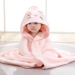 Baby Bath Towel Cloak Cartoon Soft Hooded Spa Robe Baby BEST Bathrobe Flannel - Image 2