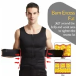 Men Body Shaper Fitness Neoprene Sauna Vest Waist Trainer Double Belt Sweat Shirt Corset Top Abdomen Slimming Shapewear Fat Burn & Best Jacket Hot Shapers - Image 2